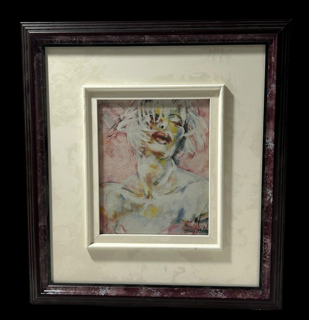 Johanne Corno Female Pop Art SIGNED Multigraph Print M-31 (5 1/2" x 6 3/4") READ
